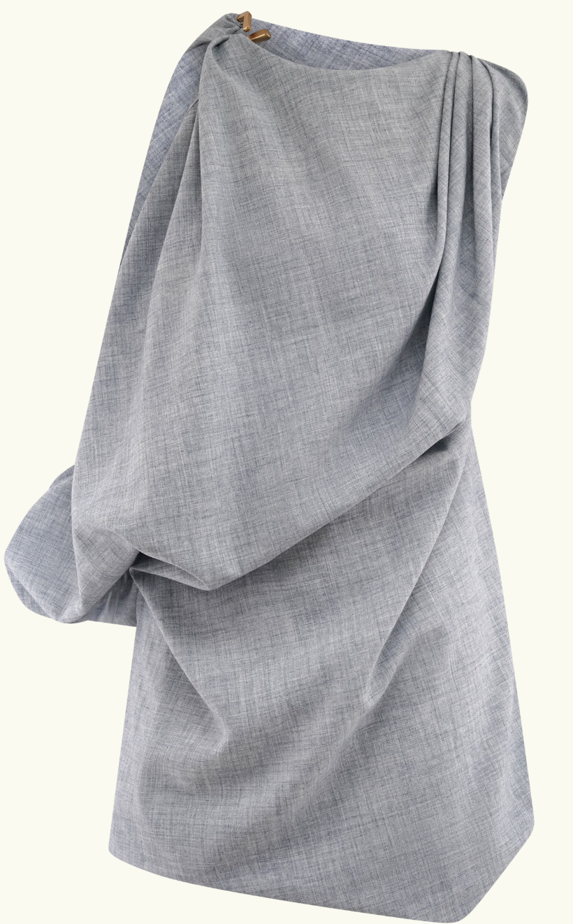 Draped Mini Dress